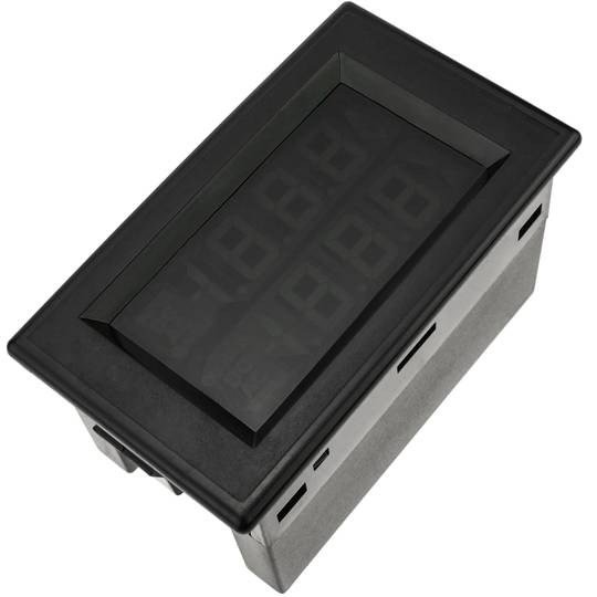 Visor LCD de 3 dígits dual amb voltímetre 80-300VAC i amperímetre 100-200A