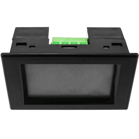 Dubbel 4-cijferig LCD-display met 0-10000V voltmeter en 0-10A ampèremeter