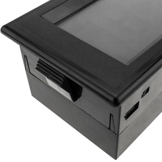 Dubbel 4-cijferig LCD-display met 0-10000V voltmeter en 0-10A ampèremeter