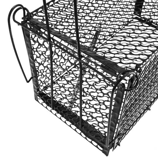 Trampa per rates ratolins rosegadors gàbia metàl·lica 145 x 276 x 145 mm
