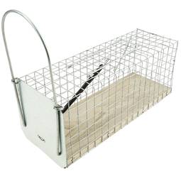 Trappola per ratti topi roditori gabbia metallica 94 x 240 x 90 mm