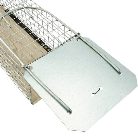 Armadilha para ratos camundongos roedores gaiola de metal 94 x 240 x 90 mm