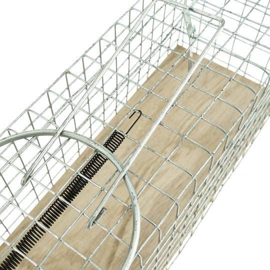 Armadilha para ratos camundongos roedores gaiola de metal 94 x 240 x 90 mm