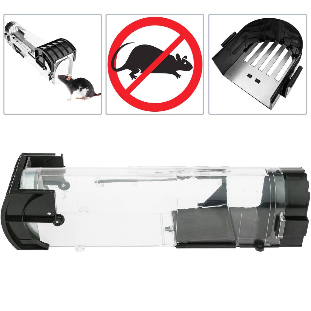 Pułapka na szczury myszy gryzonie plastikowy koszyk 78 x 315 x 71 mm