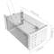 Trappola per ratti topi roditori gabbia metallica 145 x 276 x 110 mm