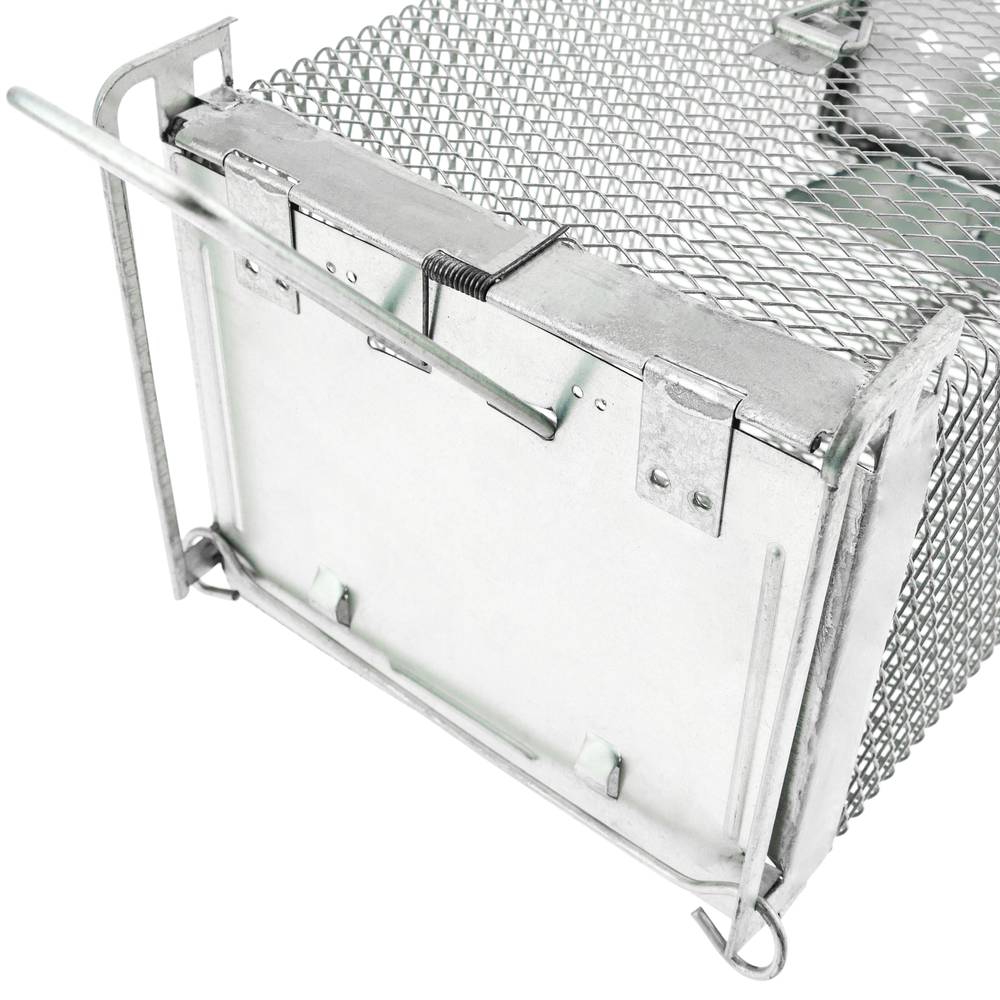 Trappola per ratti topi roditori gabbia metallica 145 x 276 x 110 mm