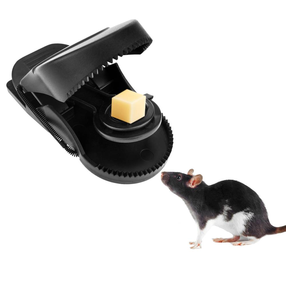 Trampa para ratones y pequeños roedores, pinza de plástico 45 x 96 x 45 mm  - Cablematic