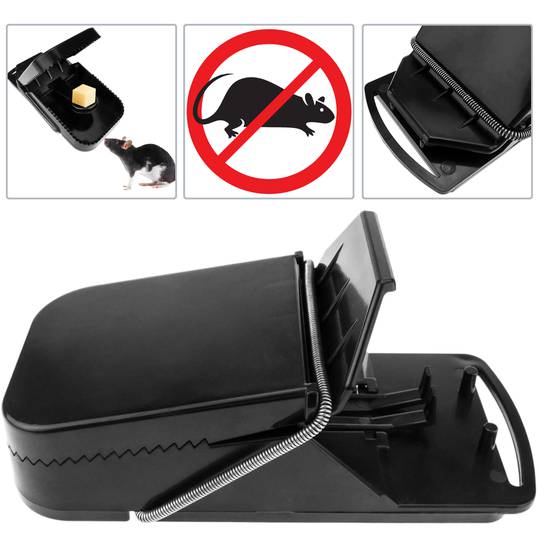 Armadilha para ratos e grandes roedores clipe de plástico 91 x 192 x 85 mm