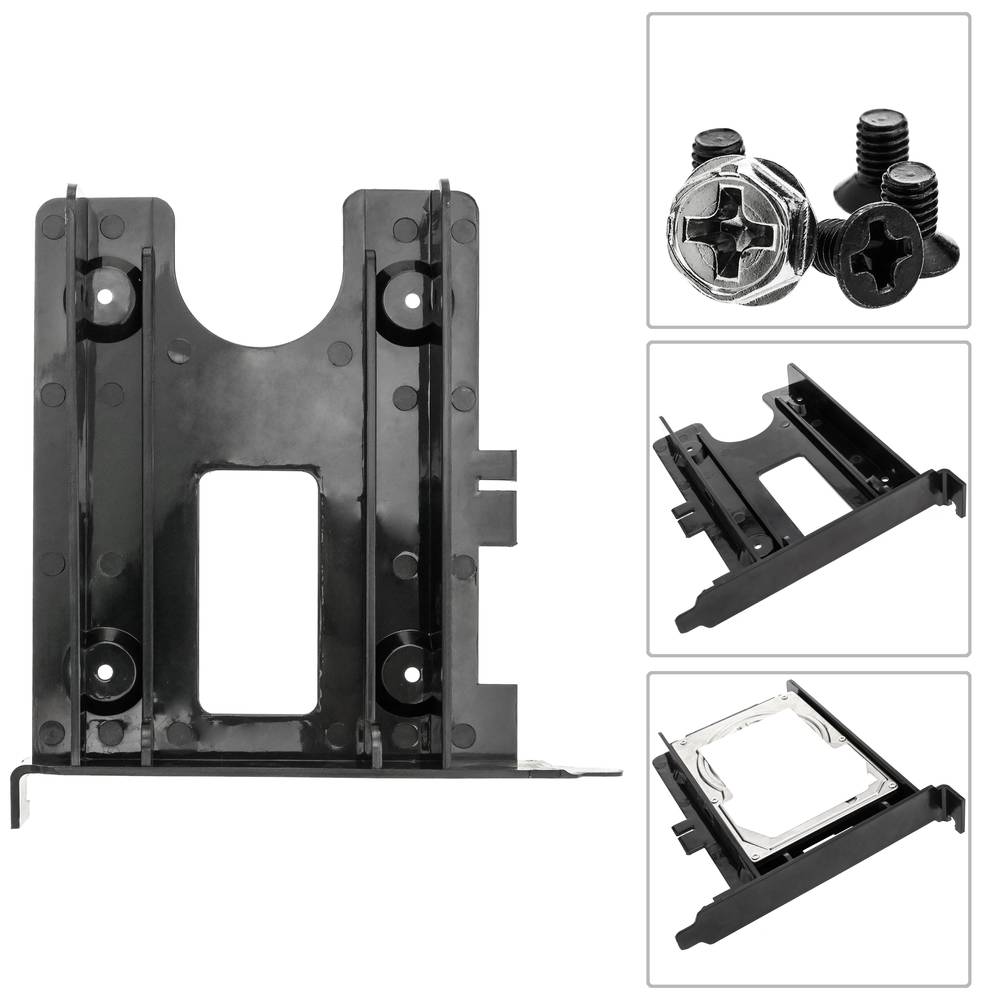 1 x HDD SDD 2,5-inch harde schijf-adapter naar PCI-slot van computerchassis