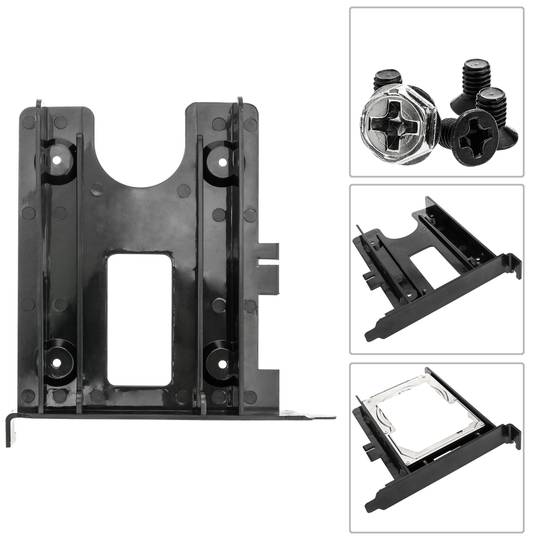 1 x HDD SDD 2,5-inch harde schijf-adapter naar PCI-slot van computerchassis