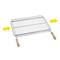 Graella extensible per a barbacoa de ferro zincat amb mànec de fusta 50x40 cm