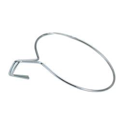 Ring-shaped balcony flower pot holder with a diameter of 24 cm and a zinc-plated finish