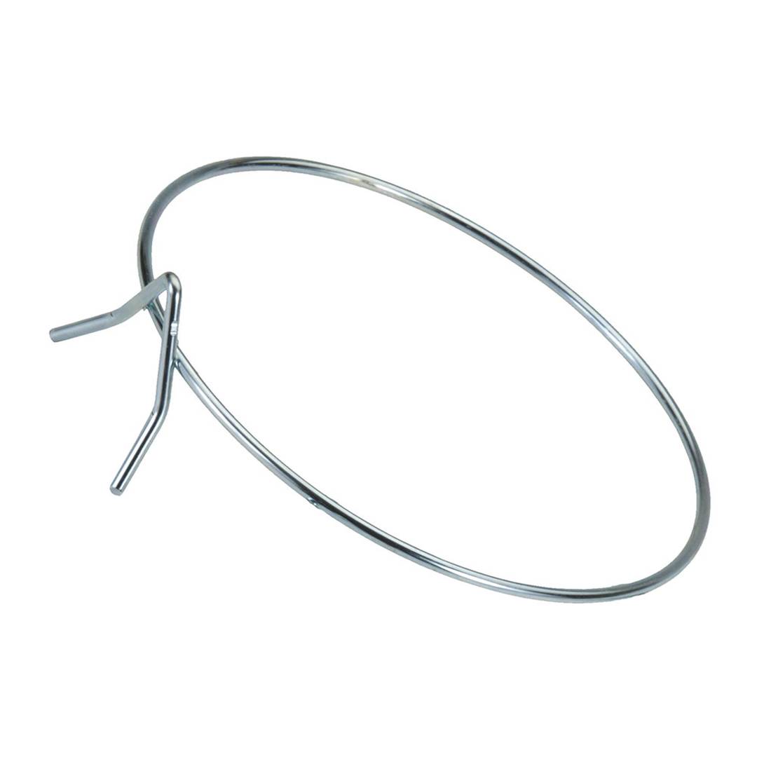 24 cm diameter ring-shaped wall planter support with zinc-plated finish