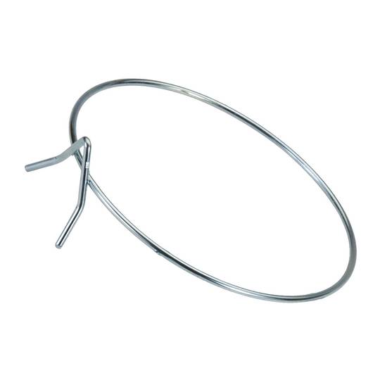 24 cm diameter ring-shaped wall planter support with zinc-plated finish