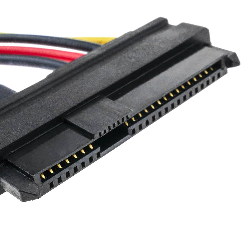 Cabo SATA2 POWER a SAS 29pin (7+14 pinos em um SFF-8482) 40 cm