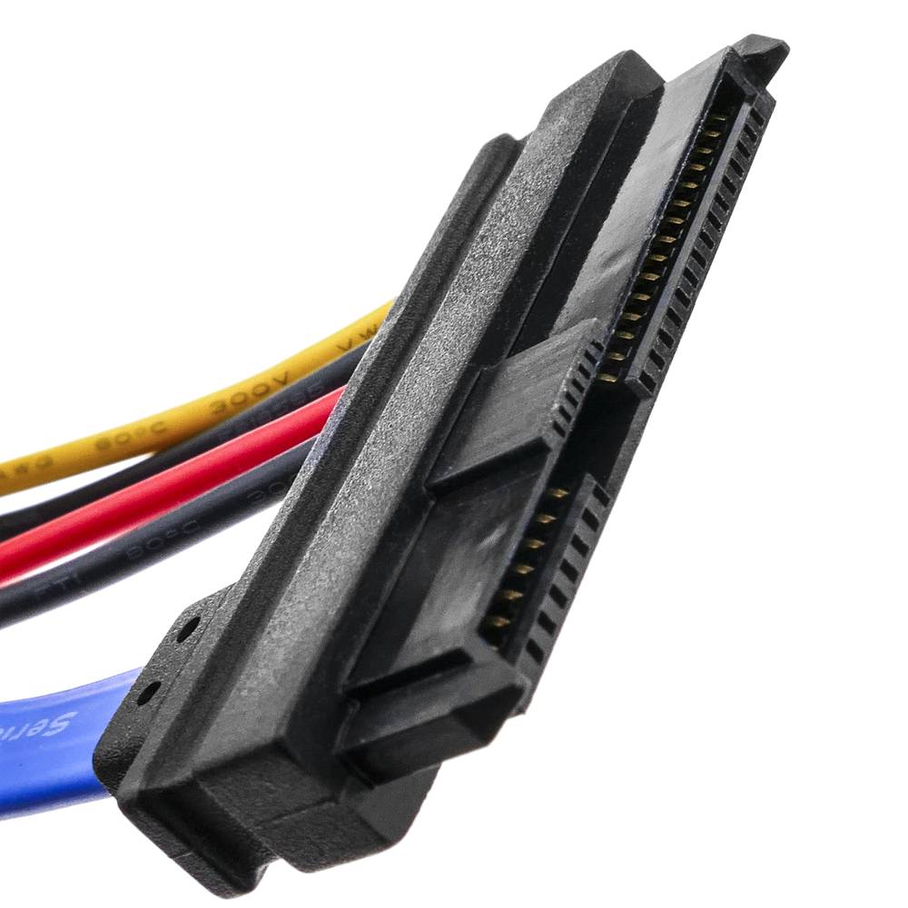 Cabo SATA2 POWER a SAS 29pin (7+14 pinos em um SFF-8482) 40 cm