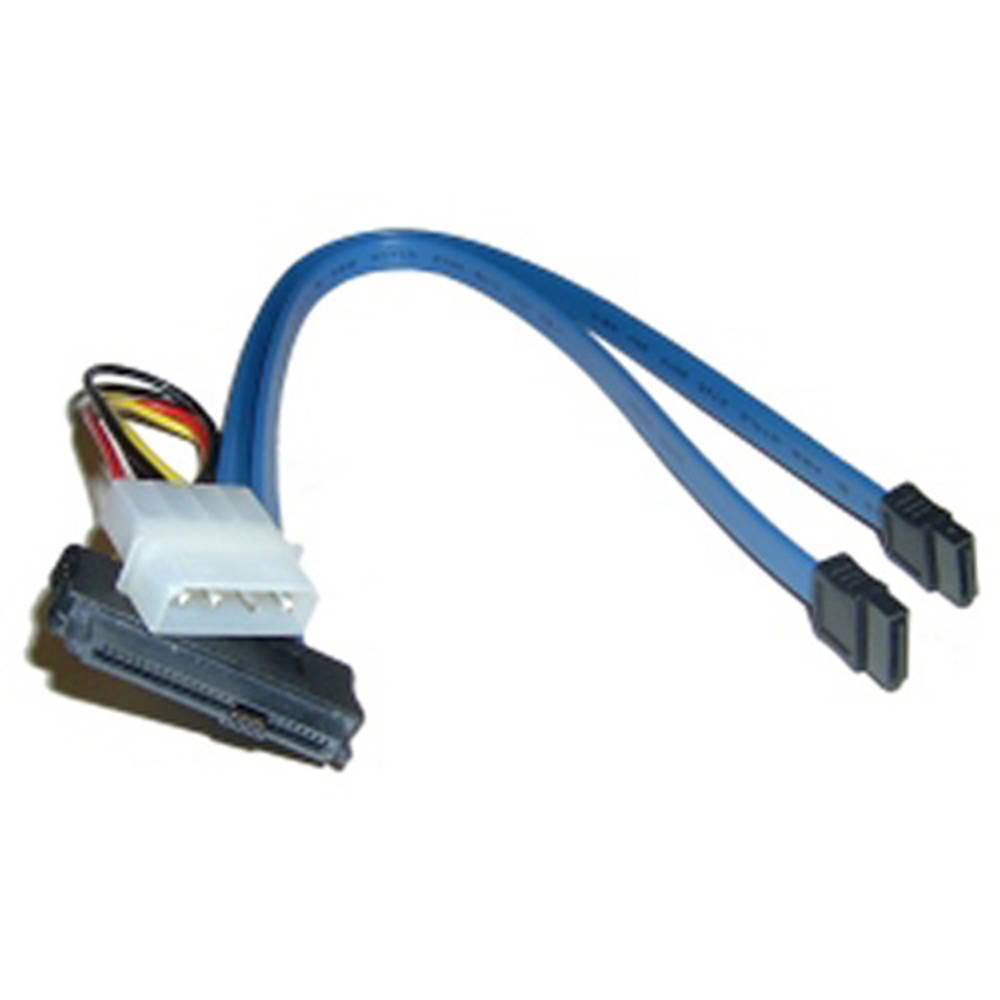 Cable 2 x SATA2 + POWER a SAS 29pin (7 +14 pin a SFF-8482) 65cm