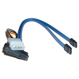 Cavo 2 x SATA2 POWER + SAS a 29pin (7 14 Pin a SFF-8482) 100 centimet