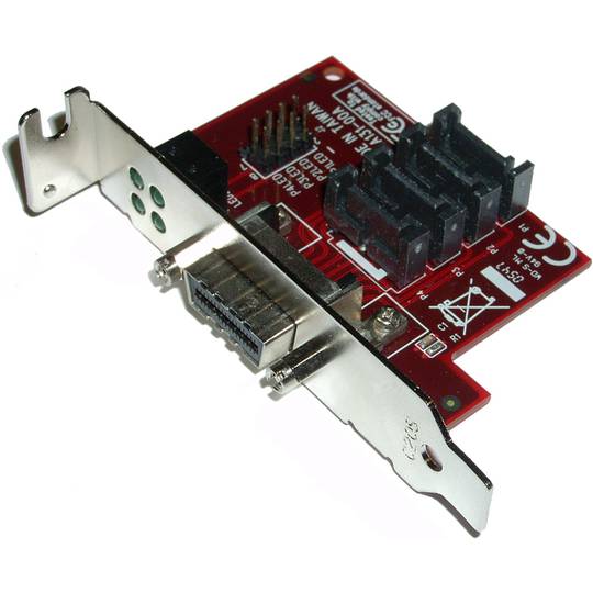 Slot 4xSATA2 Int zu 4X InfiniBand SFF-8470 (Flex-ATX)