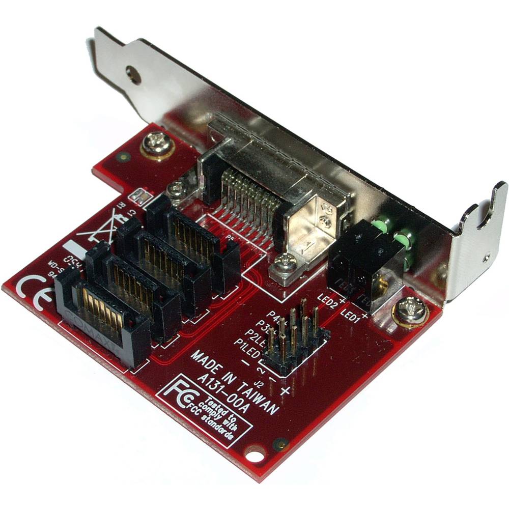 Slot 4xSATA2 Int zu 4X InfiniBand SFF-8470 (Flex-ATX)
