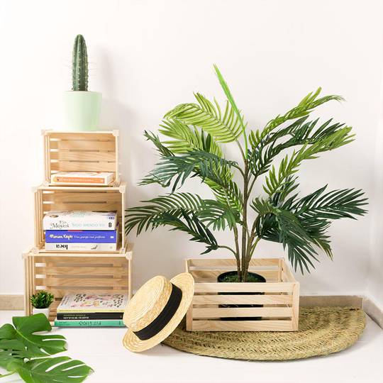 Pack de 3 unitats caixa de fusta de pi massís Astigarraga