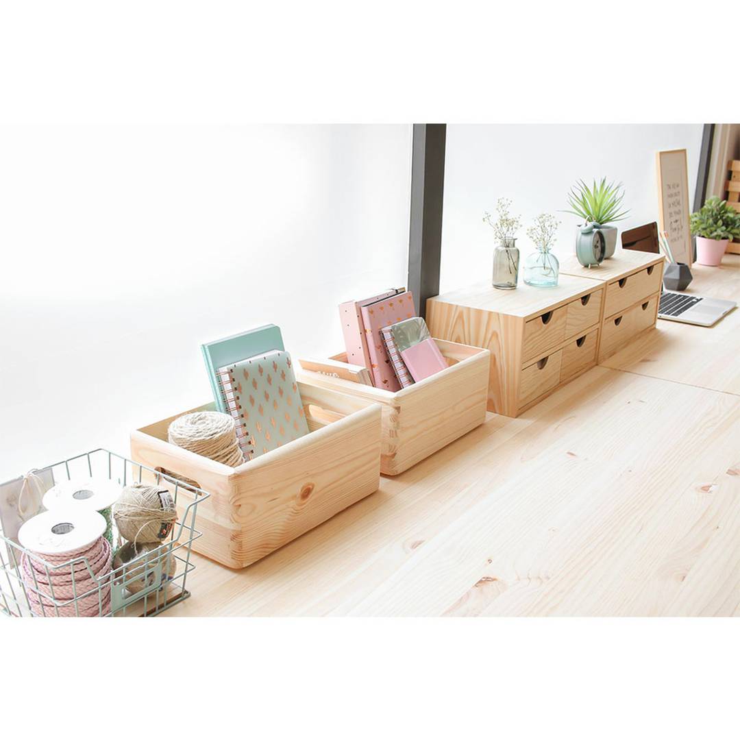 Estantería modular de 1 cubo dinámico de pino macizo 36,2x33x36,2 cm Astigarraga
