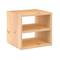 Libreria componibile con 1 cubo dinamico con ripiano intermedio in pino massiccio cm 36,2x33x36,2 Astigarraga