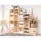 Estante modular com 3 cubos dinâmicos em pinho maciço 107x36,2x34cm Astigarraga