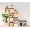 Estante modular com 3 cubos dinâmicos em pinho maciço 107x36,2x34cm Astigarraga