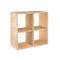 Libreria modulare con cubi dinamici 2x2 in pino massello 70,8 x 70,8 x 33 cm Astigarraga