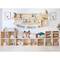 Libreria modulare con cubi dinamici 2x2 in pino massello 70,8 x 70,8 x 33 cm Astigarraga