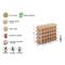 Rioja bottle rack for 24 bottles of solid pine wood 75x22x54cm Astigarraga