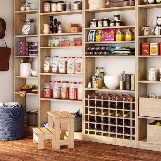 Rioja flessenrek voor 36 flessen massief grenenhout 75x22x75cm Astigarraga