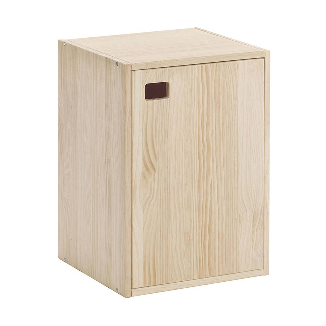 Armadio verticale Dynamic 1 anta con 2 ripiani in legno massello di pino 37,3 x 33 x 53,5 cm Astigarraga