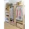 Perchero de ropa de madera maciza de pino con 3 baldas 175x76,7x43 cm Astigarraga