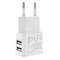 Fuente de alimentación 220VAC a USB A hembra 5VDC 1A 2 puertos