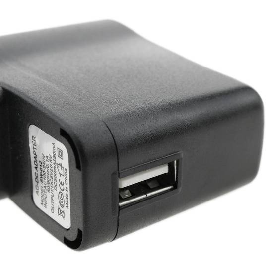 Voeding VS 100-240VAC naar USB Een vrouwelijke 5VDC 500mA