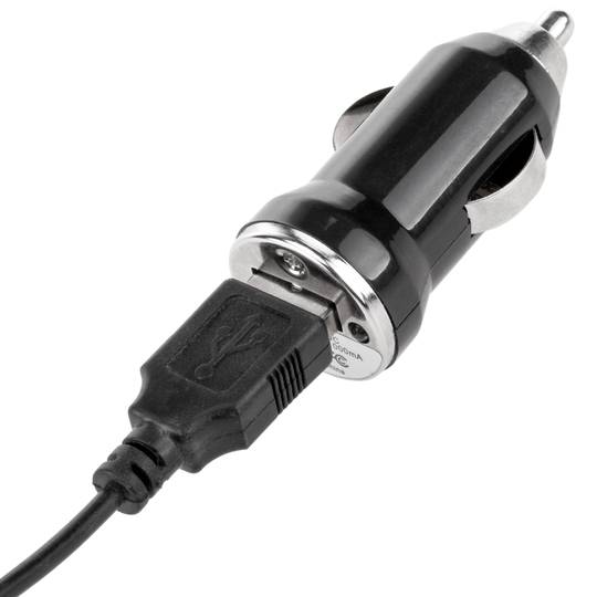 Car cigarette lighter charger. 12/24 VDC power supply with 1 USB type A 1A  port - Cablematic