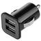 Caricabatteria da auto per accendisigari. Alimentazione 12/24 VDC con 2 porte USB tipo A 3.1A