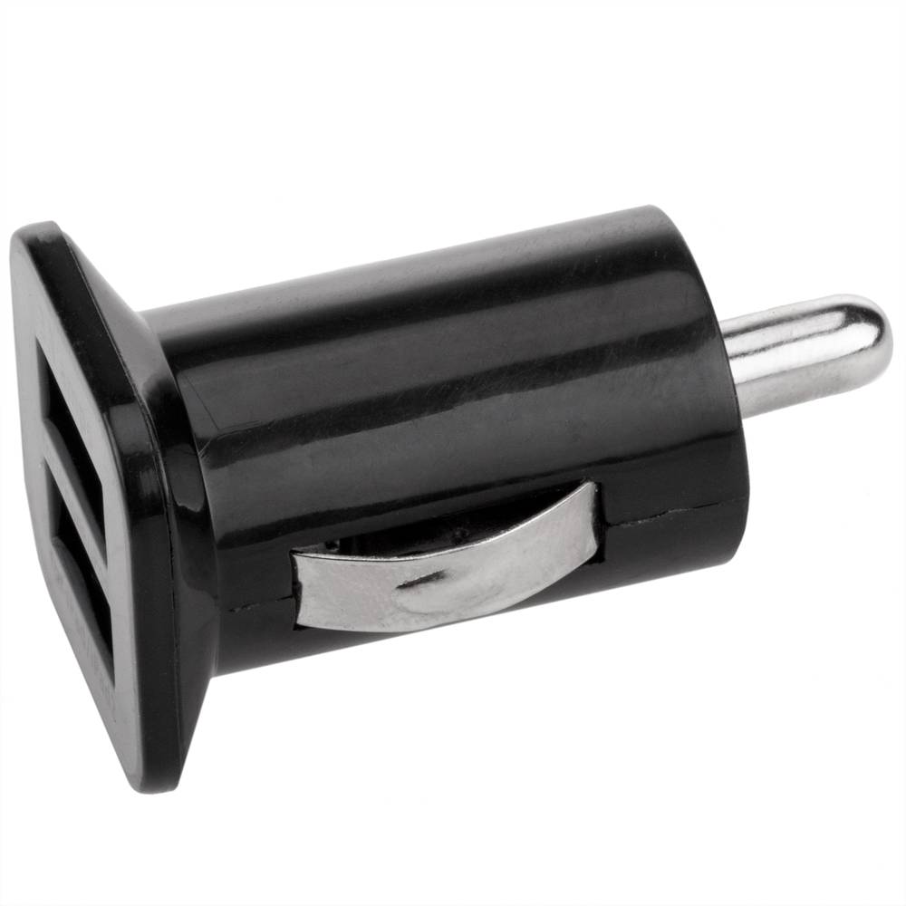 Caricabatteria da auto per accendisigari. Alimentazione 12/24 VDC con 2 porte USB tipo A 3.1A