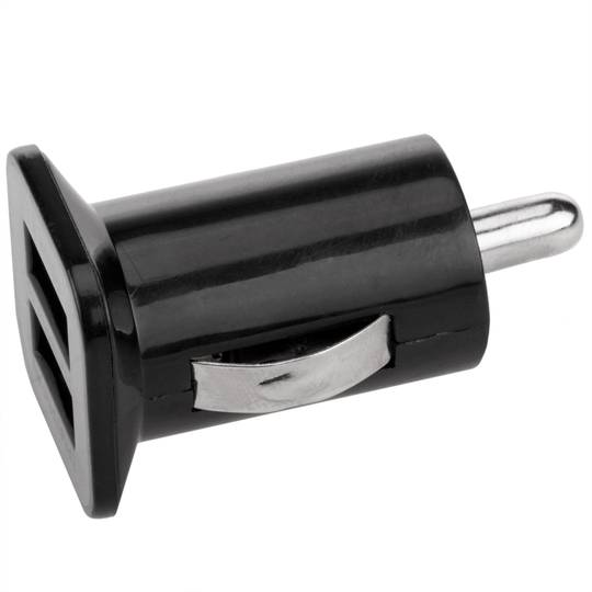 Caricabatteria da auto per accendisigari. Alimentazione 12/24 VDC con 2 porte USB tipo A 3.1A