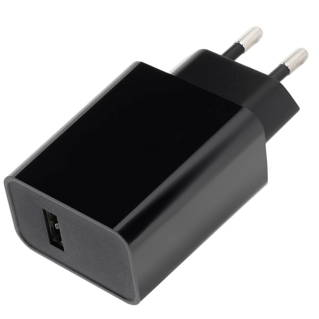 Fuente de alimentación 220VAC a USB tipo A hembra 5VDC 2.1A 10W negro