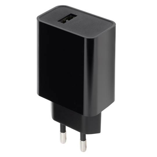 Fuente de alimentación 220VAC a USB tipo A hembra 5VDC 2.1A 10W negro