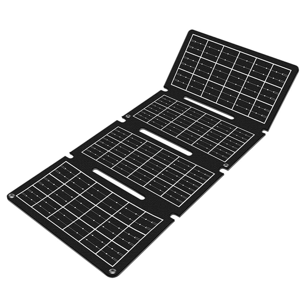 Cargador solar plegable 5V 1.5A 15W con USB tipo A hembra y USB C