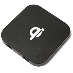 Carregador de indução sem fio Qi USB preto 1000mA