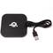 Carregador de indução sem fio Qi USB preto 1000mA