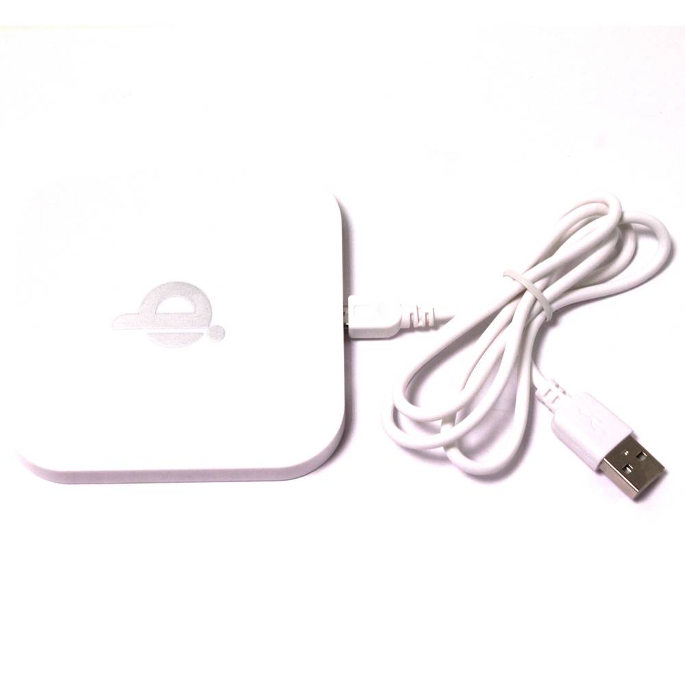 Carregador sense fils per inducció Qi USB blanc de 1000mA