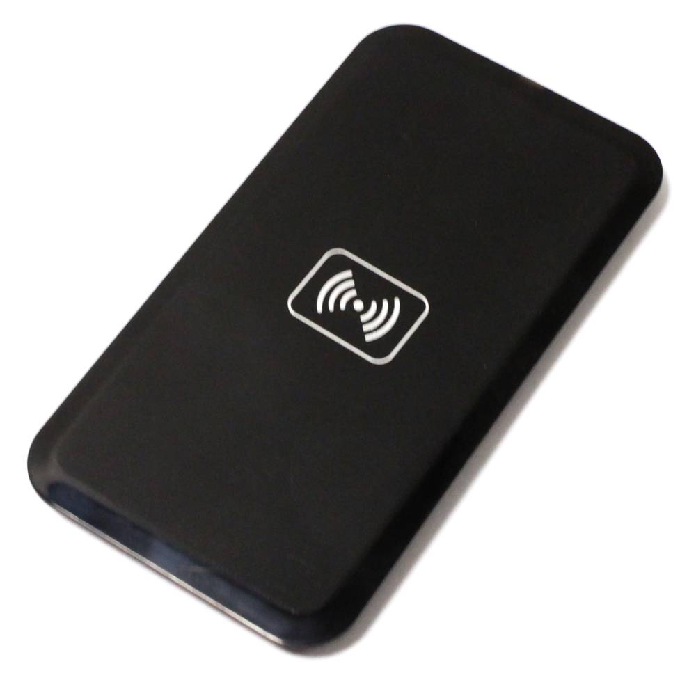 1000mA prostokątna czarna indukcyjna bezprzewodowa ładowarka USB Qi USB