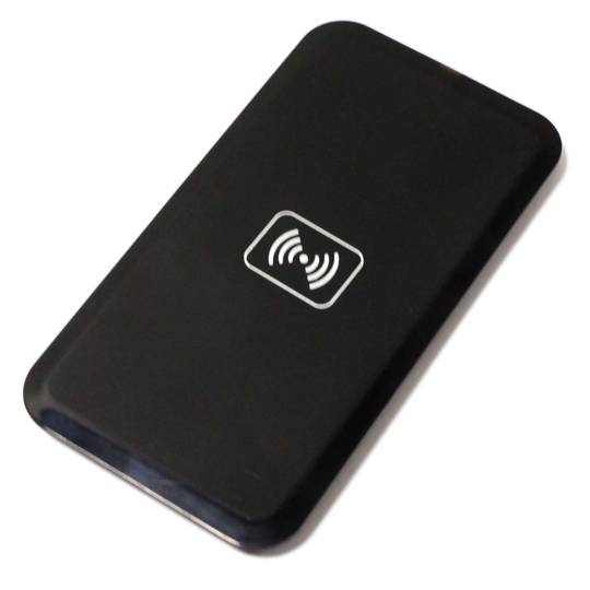 1000mA prostokątna czarna indukcyjna bezprzewodowa ładowarka USB Qi USB