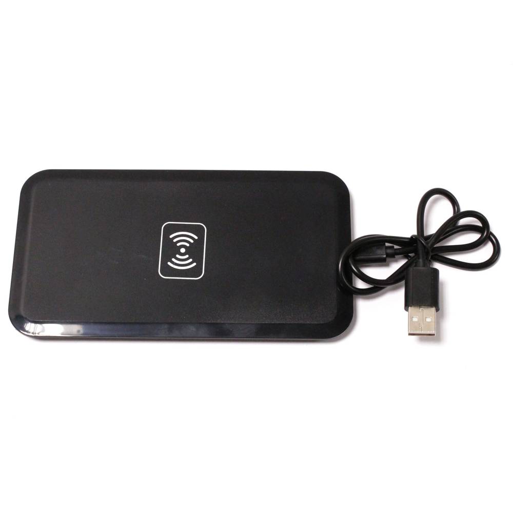 1000mA prostokątna czarna indukcyjna bezprzewodowa ładowarka USB Qi USB